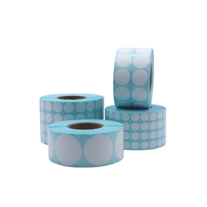 Vòng nhãn dán liên tục màu xanh lót CuộN dính giá thẻ sản phẩm ghi nhãn Quản Lý Hàng Tồn Kho - Product Image 5