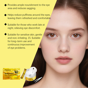 Masque pour les yeux à l'extrait d'escargot, nourrit et hydrate en douceur la peau autour des yeux, masque hydratant et élastique pour le soin des yeux - Product Image 6