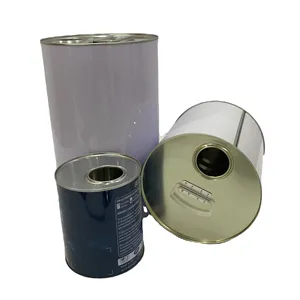 Boîtes de conserve cylindriques de haute qualité 1L 3L 5L pour la peinture Boîte à café Boîte aérosol Bouteille en aluminium Feuille de fer en métal