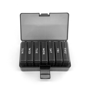 กล่องยาเม็ดกลมจากโรงงานโดยตรง 7 วัน 7 ช่อง กล่องจัดยาพลาสติก ขายส่งราคาถูก - Product Image 1