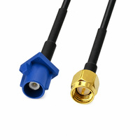 Kabel Adaptor Antena Aurora Yu FAKRA Tipe C SMA Male Female Konduktor Tembaga Padat untuk Ekstensi Navigasi GPS Mobil 50 Ohm