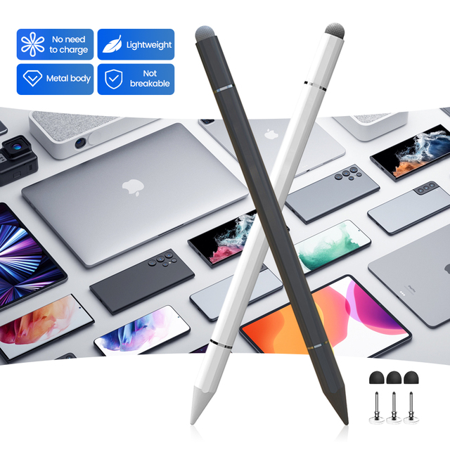 Capacitive Stylusdrawing and Writing Universal 3 in 1 Touch Screen Stylus Pencil Metal Touch Screen Laptop with Pen Stylus Pen