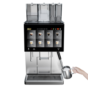Macchina Professionale per Espresso con Macinacaffè Integrato e Pompa per Latte Fluid-O-Tech per Caffetterie e Negozi di Convenienza - Product Image 3