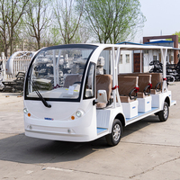 MK-14T Voiture électrique de tourisme 14 places avec contrôleur intelligent, bus électrique pour villas et complexes hôteliers