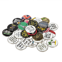 Prix de gros Marqueur de golf rond Accessoires métalliques Marqueur de balle de golf en acier inoxydable Marqueurs de golf Modèles personnalisés