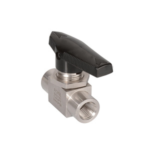วาล์วบอลสแตนเลส ROKE ขนาด 1/4NPT 3000PSI สำหรับใช้งานกับเครื่องมือ - Product Image 3