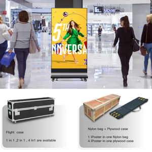 Pantalla LED Digital Móvil para Interiores de Alta Luminosidad P1.75 P2.19 P2.59, Cartel Publicitario Digital, IPoster V2.0 - Product Image 1
