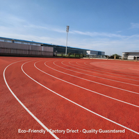 Revêtement de sol sportif hybride de qualité professionnelle 400m, perméable et écologique, certifié IAAF, pour terrains universitaires