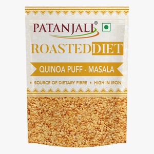 Quinoa tostada dietética Patanjali con sabor a masala |   Snack Crujiente de Quinoa |   Alto en Hierro y Fuente de Nutrientes Dietéticos - Product Image 1