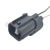 Adaptateur de connecteur de klaxon automobile de haute qualité pour Honda 2 broches mâle CT2-0095G Contact en cuivre et boîtier en ABS/Nylon