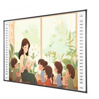Tableau blanc d'usine de la Chine 82 84 96 102 pouces tableau blanc interactif portable tableau blanc intelligent avec connexion USB pour pc