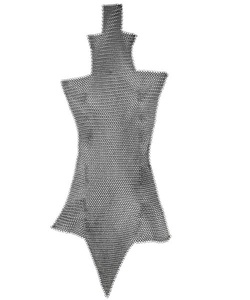 Protector de Piernas de Malla de Acero de Primera Calidad, Acabado Natural Antiguo, Hecho a Mano, Remachado, Armadura Medieval - Product Image 1