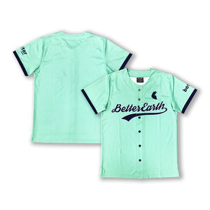 Maillots de softball personnalisés col en V sublimation numéro design logo chemises de baseball - Product Image 3