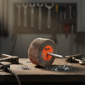 Disco Abrasivo de Láminas Ttake 10x10 mm, Eje de 3 mm, Grano 60, para Pulir Metal - Product Image 3