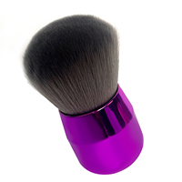 Pinceau de maquillage Kabuki mini de luxe, portable, multifonction, pour poudre, tête champignon, végétalien, personnalisable, vente en gros, OEM
