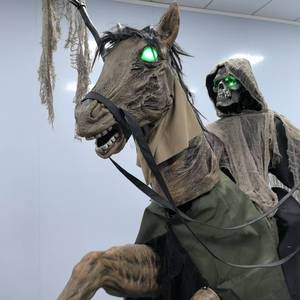 Caballero Demonio Animatrónico <span class=keywords><strong>de</strong></span> Halloween, Accesorio Aterrador para Exteriores, Decoración Animada para Parques <span class=keywords><strong>de</strong></span> Atracciones - Product Image 6