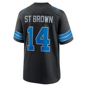 2025 hombres 97 Aidan Hutchinson camisetas de fútbol cosidas Amon-Ra St Brown Jahmyr Gibbs Jared Goff Barry Sanders <span class=keywords><strong>Isaac</strong></span> TeSlaa camisa - Product Image 2
