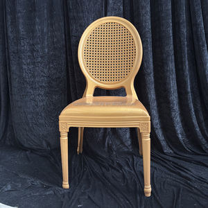 <span class=keywords><strong>Prix</strong></span> d'usine Mobilier d'hôtel de mariage Chaises en or en plastique de vente en gros Chaises d'hôtel de mariage en or - Product Image 1