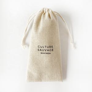 חם מכירה eco replifable כותנה אורגני בד פשתן משקפי שמש תיק פשתן עם לוגו מותאם אישית - Product Image 1