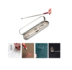 Stylo à bille multifonction moderne avec pointeur infrarouge télescopique, capteur de mouvement, batterie intégrée, en plastique, design créatif et tendance - Product Image 3
