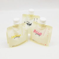11 Oz Vide Peau Cosmétique En Plastique Refermable Sacs 30ml 200ml Feuille D'aluminium Stand up Bec Poche pour Lotion Crème Solaire