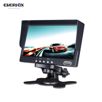 EV-7599MAHD 7 "LCD voiture rétroviseur caméra de recul Vision nocturne aide à l'inversion IPS affichage USB MDVR TV moniteur système d'assistance