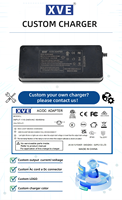 Chargeur de batterie au lithium 36V pour vélo électrique 42V 4A, sac de charge PE pour moto/scooter, matériau ignifuge pour PC de 3 ans, ABS