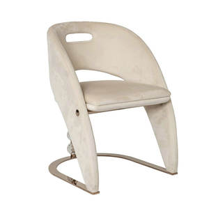 <span class=keywords><strong>Chaise</strong></span> de salle à manger de mariage en porte-à-faux rembourrée en <span class=keywords><strong>velours</strong></span> vintage avec accoudoir chaises de visiteur confortables en métal de bureau pour salle de réunion - Product Image 4