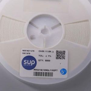 Factory Direct RR3216 1206L1152FT 1206 3216 Resistors Chip Resistors SMD Resistors 11.5Kohm 1% 1/4W Thick <b>Film</b> Resistor - Product Image 1