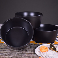 Ensembles de vaisselle noire en gros avec logo personnalisé – Tasses, assiettes et bols en céramique pour la maison et les restaurants