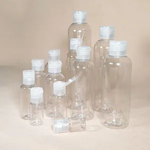 广州厂家pet塑料包装瓶洗发水批发价格50毫升100毫升pet透明瓶