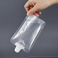 50ml 100ml 150ml Transparent Stand up bec boisson soja lait sac étanche jus liquide poche avec buse d'aspiration