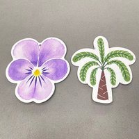 Cartes en papier plantables faites à la main avec logo personnalisé imprimé, format irrégulier, graines de fleurs sauvages, pour petites entreprises