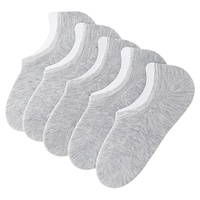 6290 Nouvelles chaussettes invisibles à coupe basse pour hommes, chaussettes d'été fines en coton respirant, absorbant la transpiration, antibactériennes, chaussettes décontractées