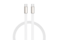 Câble USB-C tressé en nylon, nouveau design, 1 m, Type-C vers Type-C, charge rapide PD 240 W, compatible iPhone 15, ordinateur, lecteur de codes-barres