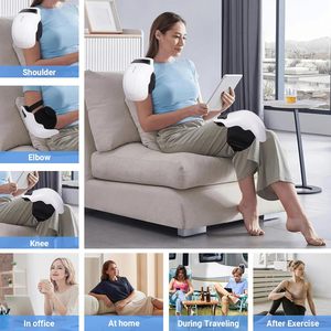 Masajeador Eléctrico de Rodilla con Fisioterapia Infrarroja, 20 Funciones de Vibración y 9 Funciones de Pulso, con Calor, Certificado CE ISO, para Aliviar el Dolor de Piernas - Product Image 3