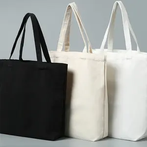 Alta Qualidade Eco Friendly Branco Bolsa De Ombro Mulheres Shopper Bag Sacolas De Lona De Algodão