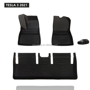 Alfombrilla de Coche 3D TPE Antideslizante para Todo Clima, Alfombra Fija para el Suelo del Coche, para TESLA 3 <span class=keywords><strong>2021</strong></span>, Más Vendida - Product Image 1