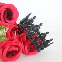 Couronne de cristal baroque mini style bouquet, la plus vendue, pour décorations de gâteaux, diadème de mariée pour la fête des mères et la Saint-Valentin
