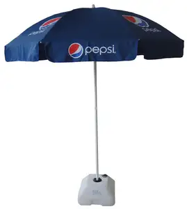 OEM logo printed beach umbrella sea umbrella big size outdoor sombrilla promotional umbrella with company logo