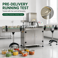 Machine de scellage automatique personnalisée en acier inoxydable 304 pour canettes en aluminium, étain et PET, qualité alimentaire, OEM