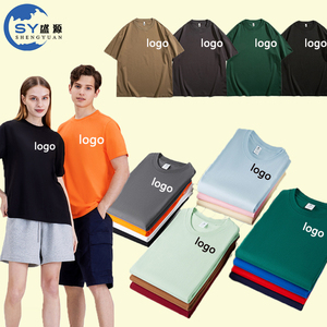 Hombres peso pesado al por mayor logotipo personalizado impreso bordado 100 Algodón puro al por mayor barato camiseta de gran tamaño - Product Image 1