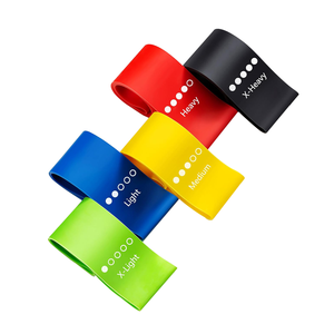 Juego de bandas de resistencia para fitness, logotipo personalizado, 5 bandas elásticas de goma de látex, Mini Lazo, Yoga, gimnasio, entrenamiento, bandas de cadera para ejercicio - Product Image 6