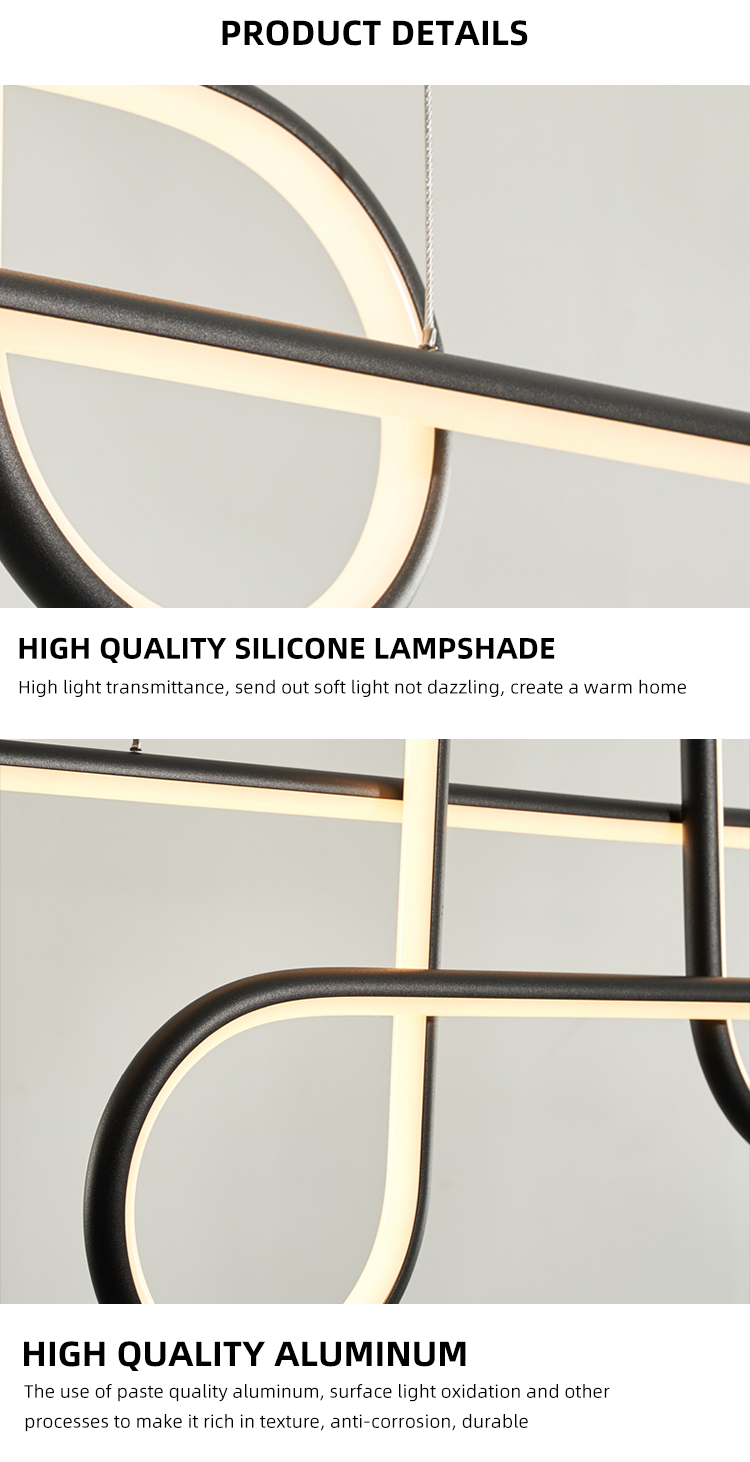 High Quality Gold Color Hotel Lighting Aluminum Suspension Modern Led Pendant Light For Hotel Rooms