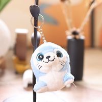 Peluches Squishy Sea Animals Jouets en peluche Seal Keychain Plushy Plushie Ocean Animal Toys Peluches Big Eyes Sea Lion Keyring