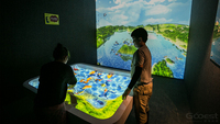 Table interactive tactile personnalisée de haute qualité pour jeux multijoueurs en intérieur, bac à sable interactif pour enfants avec projection