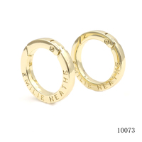 Anneaux en O à ressort de qualité supérieure en alliage de zinc doré et métallisé, 24 mm, ronds, avec mousqueton, pour accessoires de maroquinerie