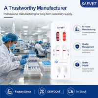 Produits vétérinaires : Kit de test rapide combiné FIV/FeLV pour chats – Détection du virus de la leucémie et de l'immunodéficience féline pour cliniques vétérinaires