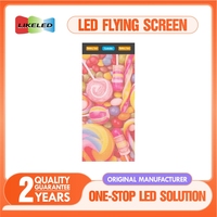 P15 Drone Show Flying Led Mesh Affichage Écran pliable Led Magic Carpet Écran Drone Show Hologramme Affichage à vendre