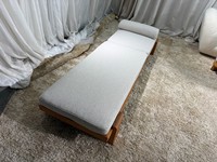 Nouvelle arrivée Disen : lit de jour moderne en teck massif, chaise longue de piscine extérieure, chaise de terrasse pour hôtel, résistant aux UV